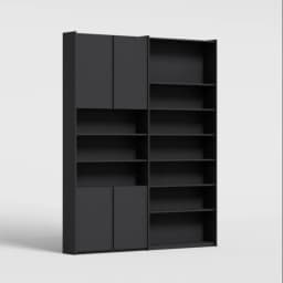 Bookcase in Black view 2