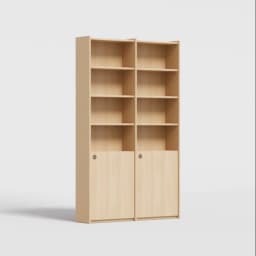Bookcase in Light Wood Effect view 2